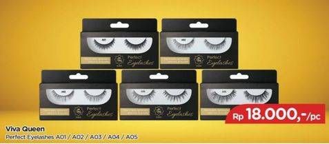 Promo Harga VIVA Queen Perfect Eyelashes A01, A02, A03, A04, A05 1 pcs - TIP TOP