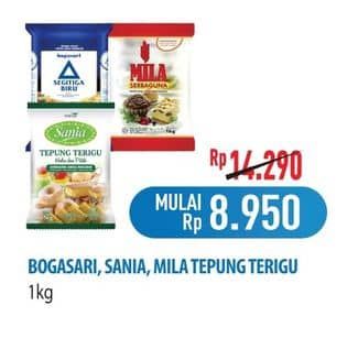 Promo Harga Bogasari/Sania/Mila Tepung Terigu  - Hypermart