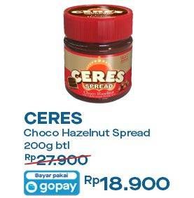 Promo Harga CERES Choco Spread Choco Hazelnut 200 gr - Indomaret