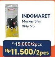 Promo Harga INDOMARET Masker Slim 5 pcs - Indomaret