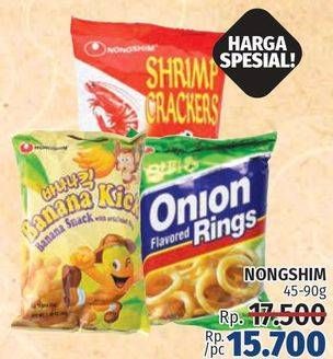 Promo Harga NONGSHIM Onion Rings Snack  - LotteMart