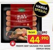 Promo Harga FRONTE Beef Sausage All Variants 360 gr - Superindo