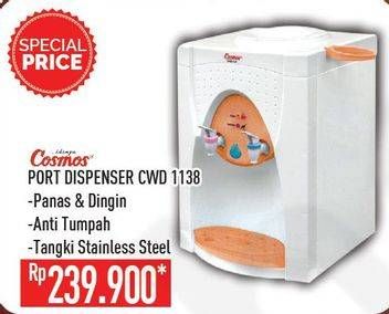 Promo Harga COSMOS CWD 1138 Port Dispenser  - Hypermart