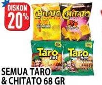 Promo Harga CHITATO Potato Chips 68gr/TARO Net Snack  - Hypermart