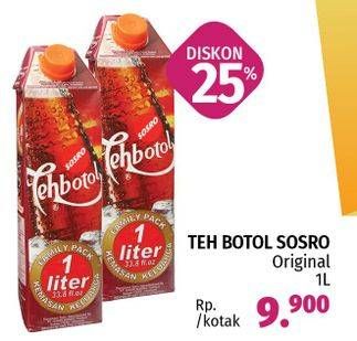 Promo Harga Sosro Teh Botol Original 1000 ml - Lotte Grosir