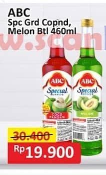 Promo Harga ABC Syrup Special Grade Coco Pandan, Melon 485 ml - Alfamart