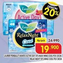 Promo Harga Laurier Active Day Cool & Relax Night Cool  - Superindo