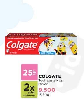 Promo Harga COLGATE Toothpaste Kids Minion  - Watsons