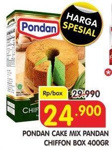 Promo Harga Pondan Sponge Cake Mix Pandan 400 gr - Superindo