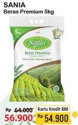 Promo Harga Sania Beras Premium 5000 gr - Alfamart