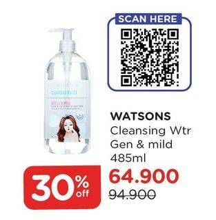 Promo Harga WATSONS Cleansing Water 485 ml - Watsons