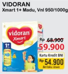 Promo Harga VIDORAN Xmart 1+ Madu, Vanilla 950 gr - Alfamart