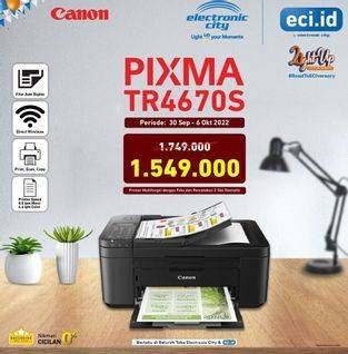 Promo Harga Canon Pixma TR4670S Printer  - Electronic City