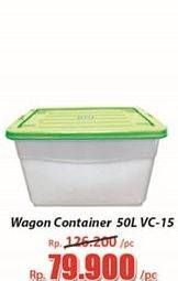 Promo Harga LION STAR Wagon Container VC-15 50000 ml - Hari Hari