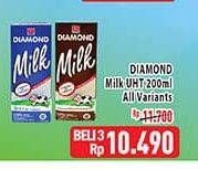 Promo Harga DIAMOND Milk UHT All Variants 200 ml - Hypermart