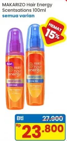 Promo Harga Makarizo Hair Energy Scentsations All Variants 100 ml - Indomaret
