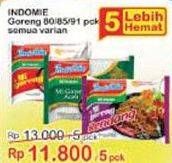 Promo Harga INDOMIE Mi Goreng All Variants per 5 pcs - Indomaret