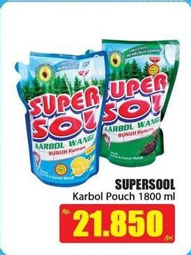 Promo Harga SUPERSOL Karbol Wangi 1800 ml - Hari Hari