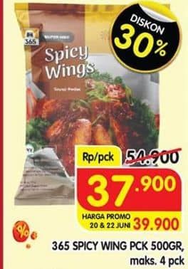 Promo Harga 365 Spicy Wing 500 gr - Superindo