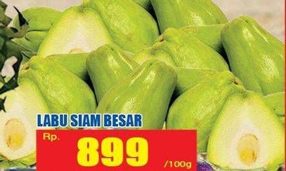 Promo Harga Labu Siam Besar per 100 gr - Hari Hari