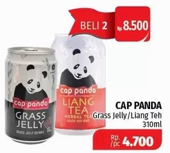 Promo Harga CAP PANDA Minuman Kesehatan Grass Jelly, Liang Tea 310 ml - Lotte Grosir