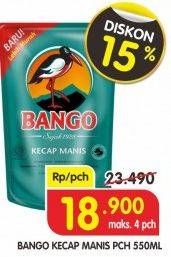 Promo Harga BANGO Kecap Manis 550 ml - Superindo