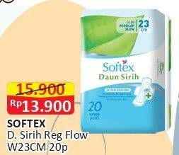 Promo Harga Softex Daun Sirih Wing 23cm 20 pcs - Alfamart