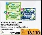 Promo Harga Laurier Natural Clean  - Carrefour