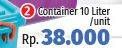 Promo Harga P E Container Box 10 ltr - LotteMart