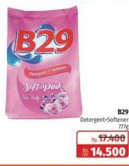 Promo Harga B29 Detergent + Softener Soft Pink 777 gr - Lotte Grosir