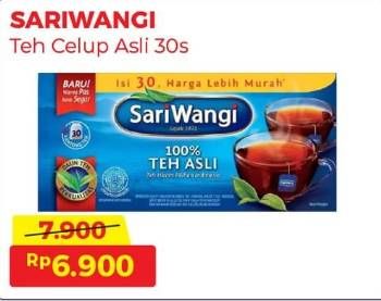 Promo Harga Sariwangi Teh Asli 55 gr - Alfamart