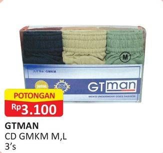 Promo Harga GT MAN Underwear GMKM 3 pcs - Alfamart