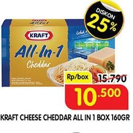 Promo Harga KRAFT All in 1 Cheddar 165 gr - Superindo