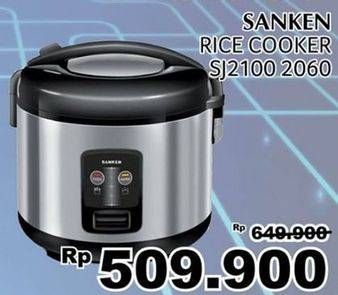 Promo Harga SANKEN SJ-2100 Rice Cooker  - Giant
