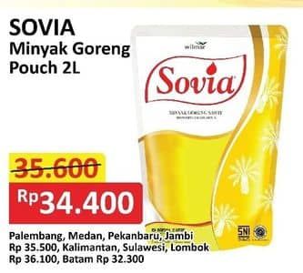 Promo Harga Sovia Minyak Goreng 2000 ml - Alfamart