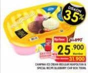 Promo Harga Campina Ice Cream Neapolitan, Blueberry Choco Chunk 700 ml - Superindo