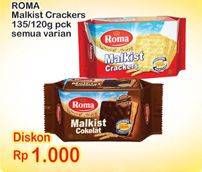 Promo Harga ROMA Malkist All Variants 120 gr - Indomaret