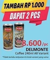Promo Harga Del Monte Latte All Variants  - Alfamidi