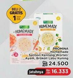 Promo Harga PROMINA Bubur Bayi Homemade Salmon Kentang Wortel, Ayam Brokoli Labu Kuning 100 gr - LotteMart
