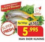 Promo Harga Ikan Ekor Kuning per 100 gr - Superindo