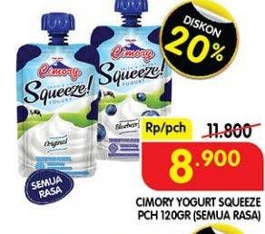 Promo Harga CIMORY Squeeze Yogurt All Variants 120 gr - Superindo