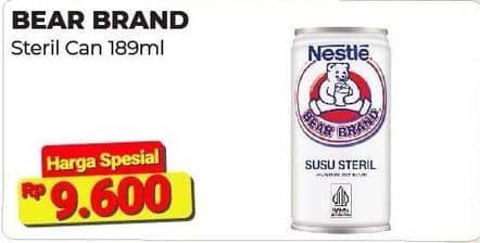 Promo Harga Bear Brand Susu Steril 189 ml - Alfamart