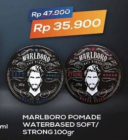 Promo Harga MARLBORO Pomade Water Based, Soft, Strong 100 gr - Alfamidi