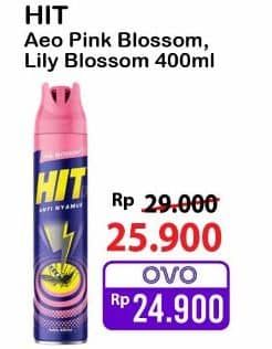 Promo Harga HIT Aerosol Pink Blossom, Lilly Blossom 450 ml - Alfamart