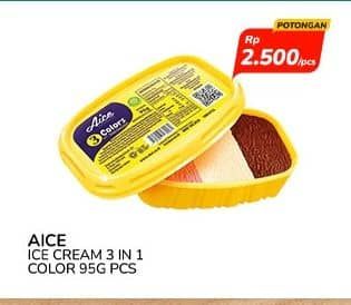 Promo Harga Aice 3 in 1 Colors 95 gr - Indomaret