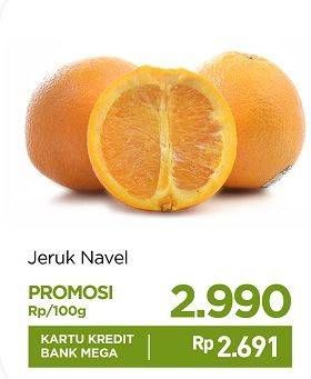 Promo Harga Jeruk Navel per 100 gr - Carrefour