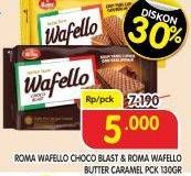 Promo Harga ROMA Wafello Choco Blast, Butter Caramel 130 gr - Superindo