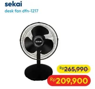 Promo Harga Sekai DFN 1217 Kipas Angin  - Hypermart