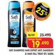 Promo Harga Safi Shampoo Anti Dandruff, Hair Fall Treat 160 ml - Superindo