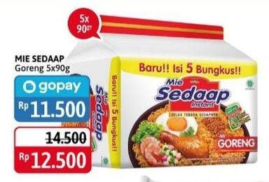 Promo Harga SEDAAP Mie Goreng per 5 pcs 90 gr - Alfamidi